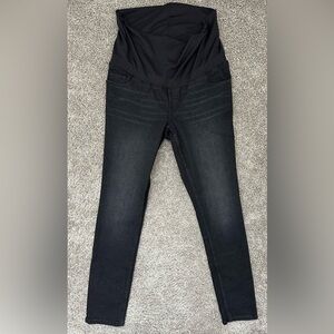 Old Navy Skinny Full Panel Maternity Jeans Black Size 10